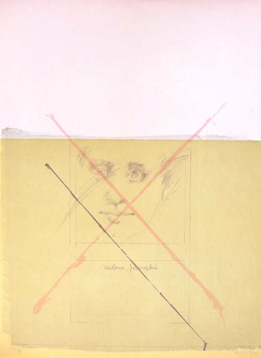 Embossed Lithograph on Vélin Guarro Paper by Roser Bru & Milena Jesenska, 1979