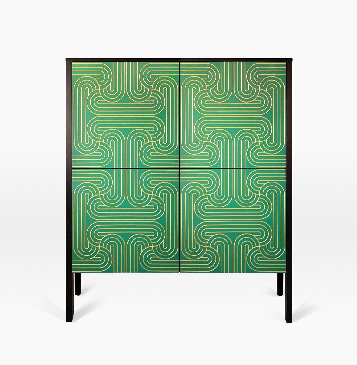 Emerald Loop Four Door Cabinet by Coucoumanou