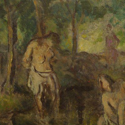 Emiel Hansen, Bather at the Weilbach, Oil on Canvas-GCQ-2036523