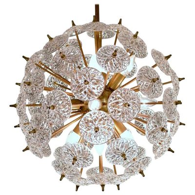 Emil Stejnar Style Val Saint Lambert Crystal Sputnik Chandelier-VDW-910039