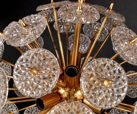 Emil Stejnar Style Val Saint Lambert Crystal Sputnik Chandelier-VDW-910039