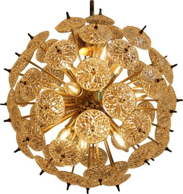 Emil Stejnar Style Val Saint Lambert Crystal Sputnik Chandelier-VDW-910039