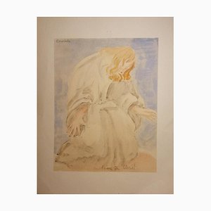 Emile Antoine Bourdelle, Prayer of Christ, Early 20th-Century, Watercolor-ZCI-829373