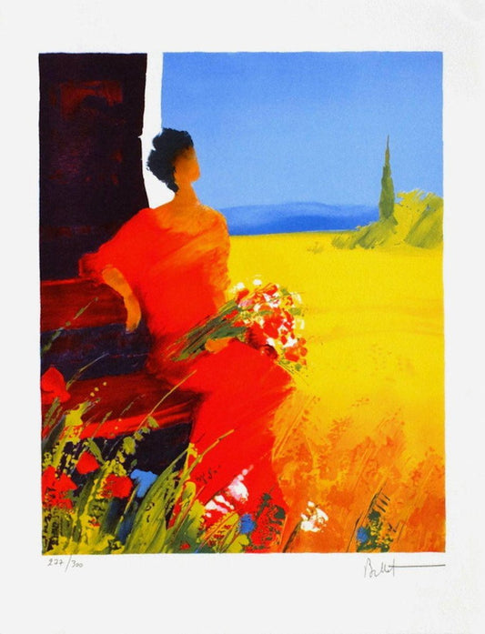 Emile Bellet, Repos Champêtre, 2010, Lithograph on Bfk Rives Paper