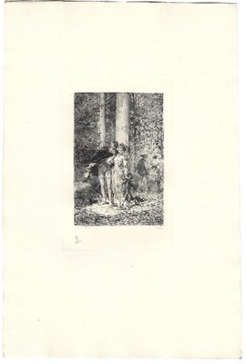 Emile Boilvin - L'Audacieux et la Timide - Etching - 1882-ZCI-872377