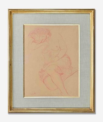 Émile Gilioli, Nude of Woman, Drawing, Mid 20th Century-ZCI-1775646