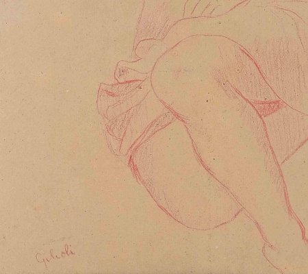 Émile Gilioli, Nude of Woman, Drawing, Mid 20th Century-ZCI-1775646