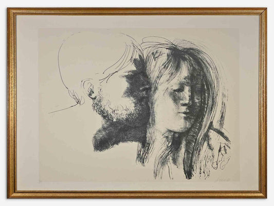 Emilio Greco, Lovers, Photolithograph, 1970s