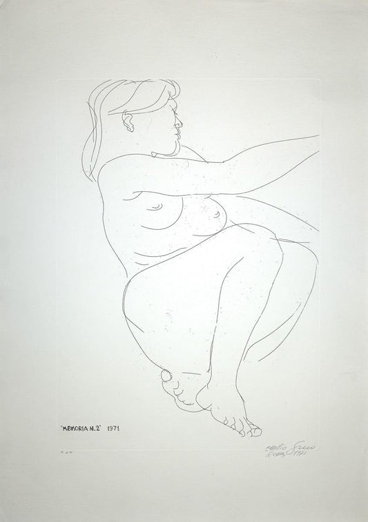 Emilio Greco, Memoria No.2, Memory No. 2, Etching, 1971