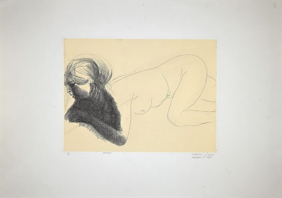 Emilio Greek, Waiting The Wait, Etching, 1969-ZCI-884272