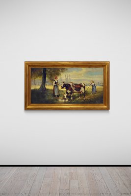 Emilio Pergola, Countryside Scene, Oil on Canvas, Framed-VHF-1173531