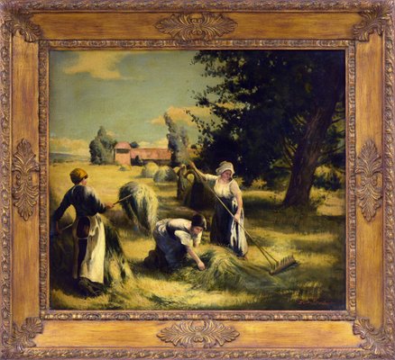 Emilio Pergola, Scene, Oil on Canvas, Framed-VHF-1072577