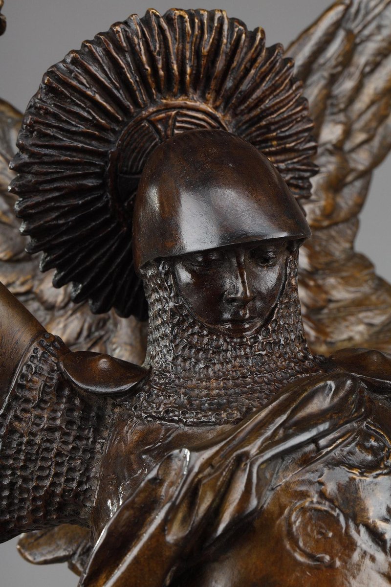 Emmanuel Fremiet, Saint Michel Slaying the Dragon, Bronze