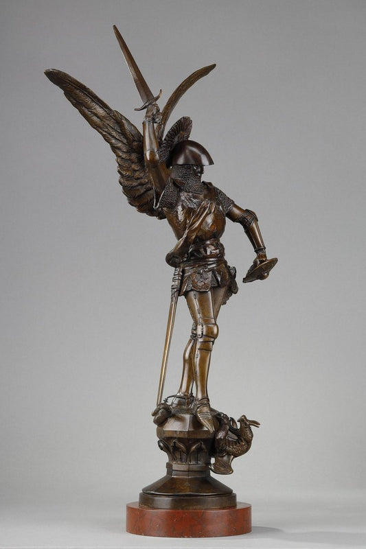 Emmanuel Fremiet, Saint Michel Slaying the Dragon, Bronze