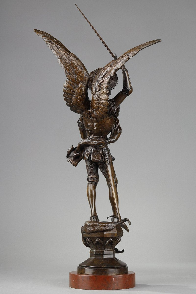 Emmanuel Fremiet, Saint Michel Slaying the Dragon, Bronze