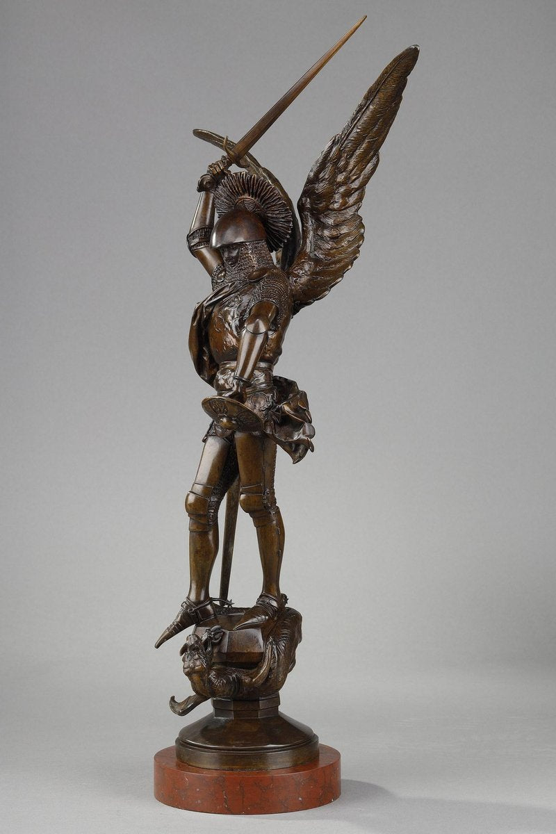 Emmanuel Fremiet, Saint Michel Slaying the Dragon, Bronze