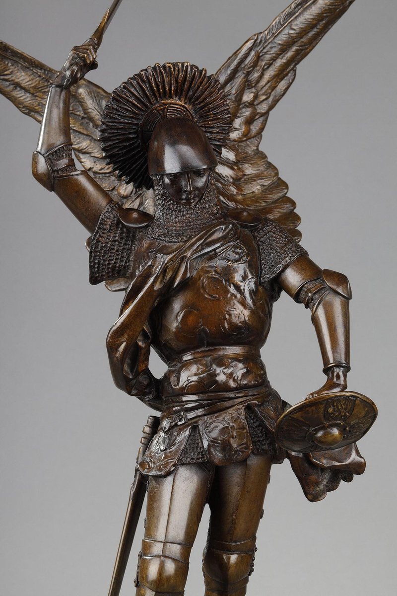 Emmanuel Fremiet, Saint Michel Slaying the Dragon, Bronze