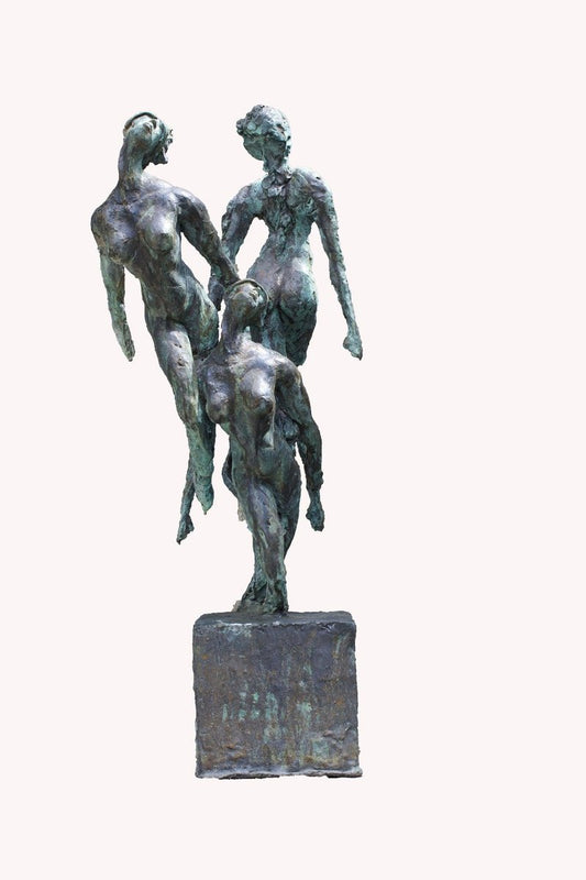 Emmanuel Okoro, Nymphs, Bronze Resin Sculpture