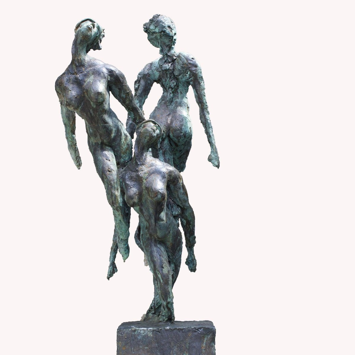 Emmanuel Okoro, Nymphs, Bronze Resin Sculpture