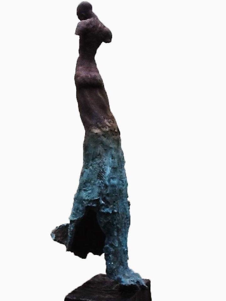 Emmanuel Okoro, Vessel, Bronze Resin Sculpture