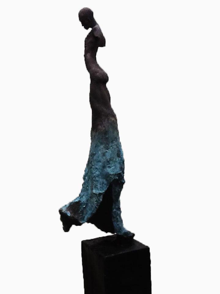 Emmanuel Okoro, Vessel, Bronze Resin Sculpture