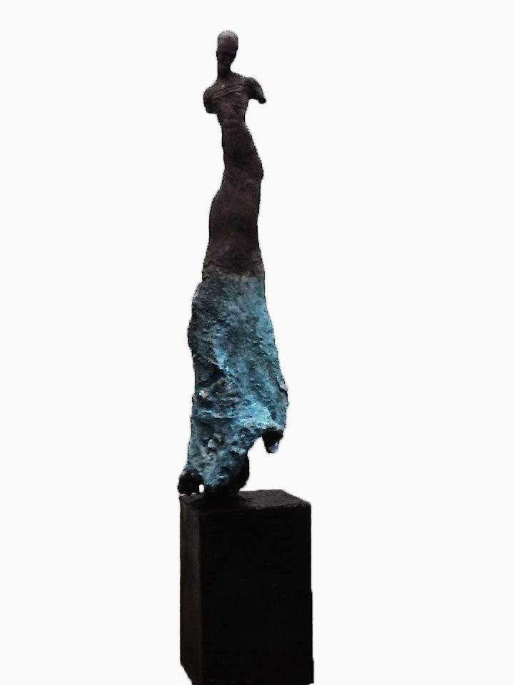 Emmanuel Okoro, Vessel, Bronze Resin Sculpture