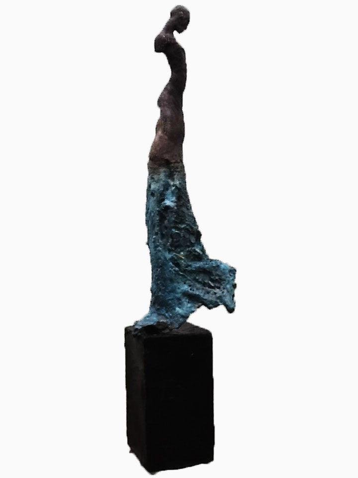 Emmanuel Okoro, Vessel, Bronze Resin Sculpture