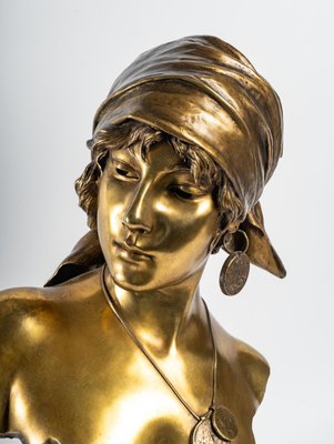 Emmanuel Villanis, Bust of a Woman, Bronze-WFS-1196638