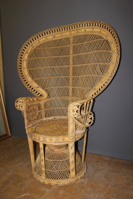 Emmanuelle Armchair in Rattan, 1970s-BCR-1785409