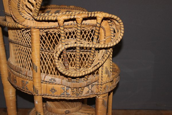 Emmanuelle Armchair in Rattan, 1970s-BCR-1785409