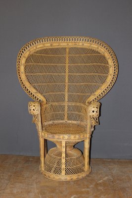 Emmanuelle Armchair in Rattan, 1970s-BCR-1785409