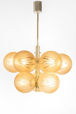 Emperor Sputnik Opal Glass Globes Chandelier from Kaiser Idell / Kaiser Leuchten, Germany, 1970s-UGR-1367637