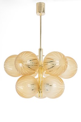 Emperor Sputnik Opal Glass Globes Chandelier from Kaiser Idell / Kaiser Leuchten, Germany, 1970s-UGR-1367637