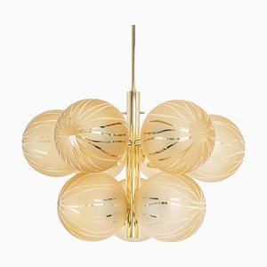 Emperor Sputnik Opal Glass Globes Chandelier from Kaiser Idell / Kaiser Leuchten, Germany, 1970s-UGR-1367637