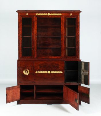 Empire Bookcase with Safe Deposit Box, 1820s-ZLE-1784499