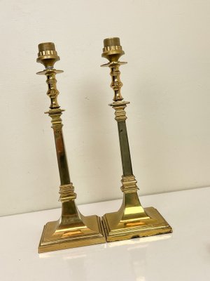 Empire Brass Table Lamps, 1970s, Set of 2-WZZ-1722477