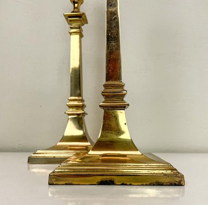 Empire Brass Table Lamps, 1970s, Set of 2-WZZ-1722477