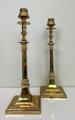 Empire Brass Table Lamps, 1970s, Set of 2-WZZ-1722477