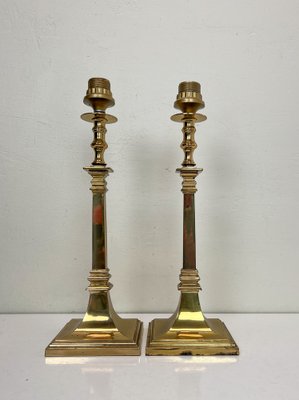 Empire Brass Table Lamps, 1970s, Set of 2-WZZ-1722477