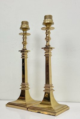 Empire Brass Table Lamps, 1970s, Set of 2-WZZ-1722477