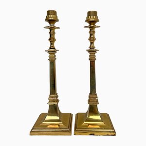 Empire Brass Table Lamps, 1970s, Set of 2-WZZ-1722477