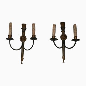 Empire Bronze Candleholders, Set of 2-BA-1365811