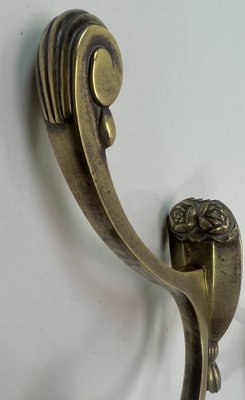 Empire Bronze Coat Hooks, 1850s, Set of 5-WZZ-1373012