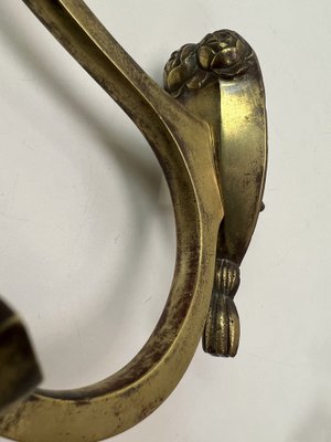 Empire Bronze Coat Hooks, 1850s, Set of 5-WZZ-1373012