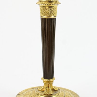 Empire Candleholders with Caryatids à la Grècque, 19th Century, Set of 2-KMT-1396573