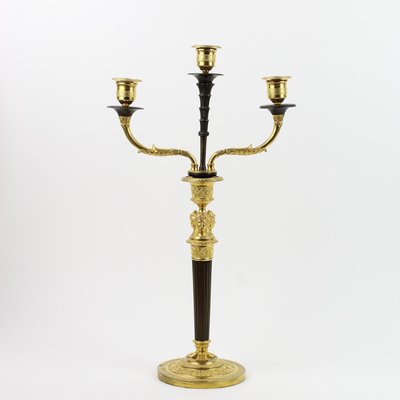 Empire Candleholders with Caryatids à la Grècque, 19th Century, Set of 2-KMT-1396573