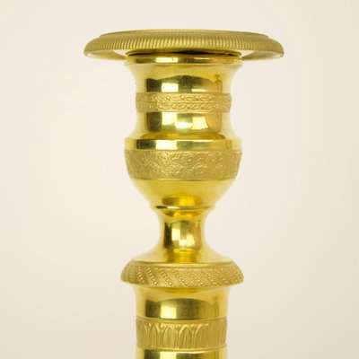 Empire Candlesticks in Gilded Bronze, Paris, 1810s, Set of 2-KMT-936670