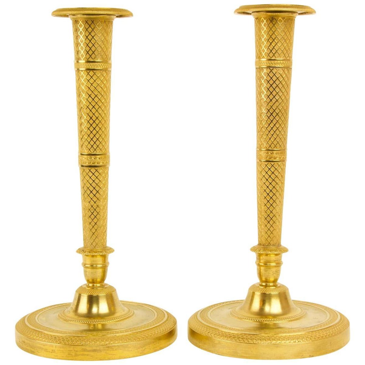 Empire Candlesticks in the Manner of Claude Galle, 1815, Set of 2