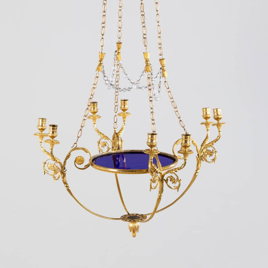 Empire Chandelier Candleholder, Russia, 1810s