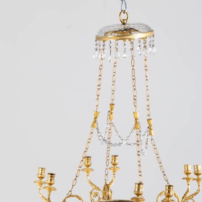 Empire Chandelier Candleholder, Russia, 1810s-VEI-1704683